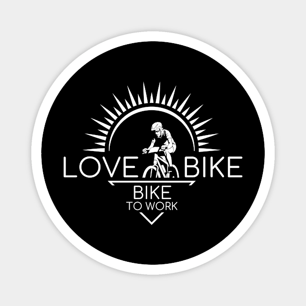 Love Bike Magnet by herubintang